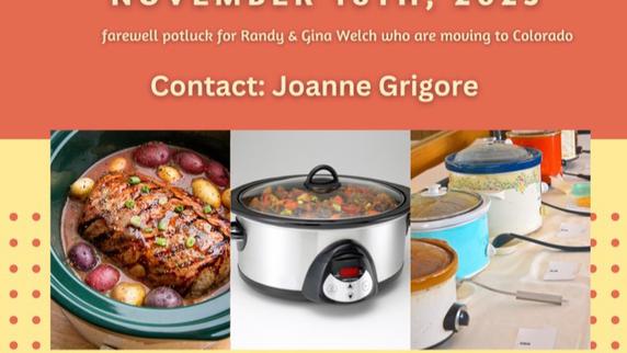 Farewell crockpot potluck