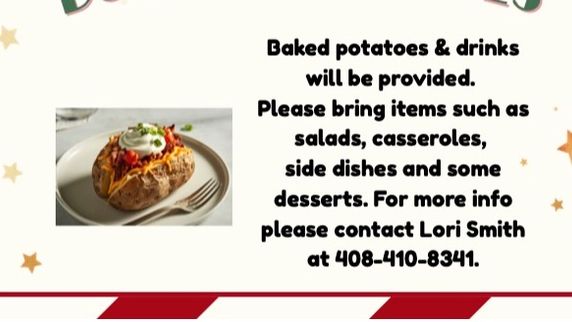 Christmas Baked Potato Potluck