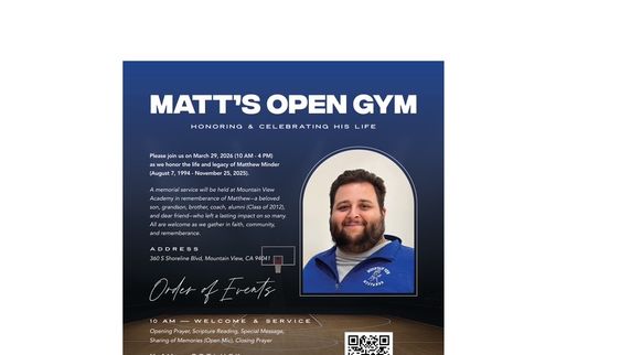 Matt's Open Gym:
Honoring & Celebrating His Life